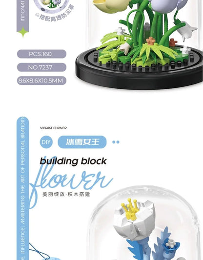 Creative building blocks flowers