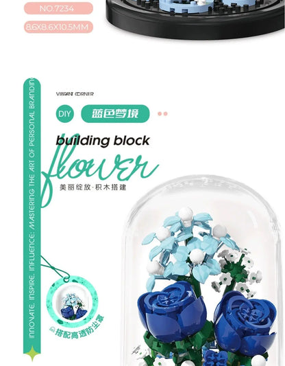 Creative building blocks flowers