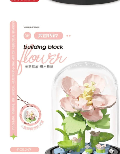 Creative building blocks flowers